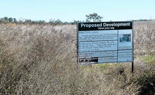 The site of the proposed development. The site of the proposed development.